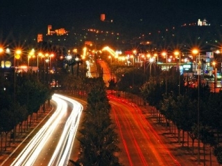 Imagen nocturna de Vélez-Málaga
